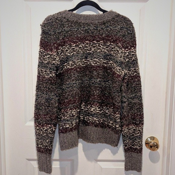 Abercrombie & Fitch Sweaters - Y2K Grunge Abercrombie‎ & Fitch Marled Stripe Chunky Knit Tinsel Sweater Large